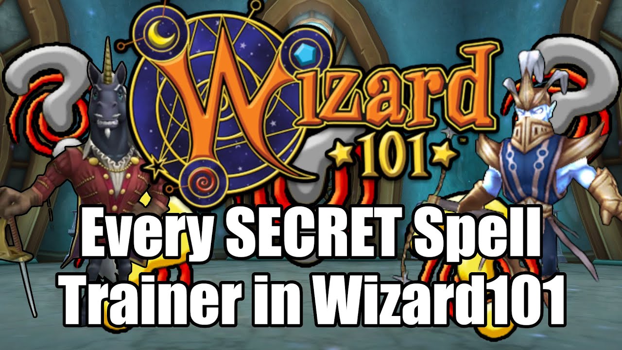 Каждый СЕКРЕТНЫЙ тренер заклинаний в Wizard101