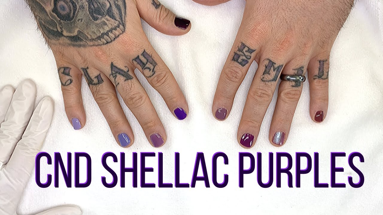 CND Shellac | COMPARING PURPLES, MAUVES