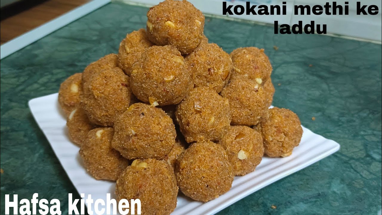 1 Kg Methi Ke Laddu Kokani Traditional Recipe | Hafsa Kitchen | Hindi / Urdu