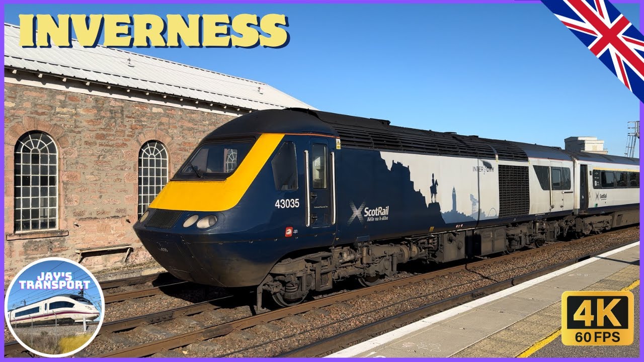 Trains at Inverness | 🏴󠁧󠁢󠁳󠁣󠁴󠁿 Highland Mainline (17/10/23)