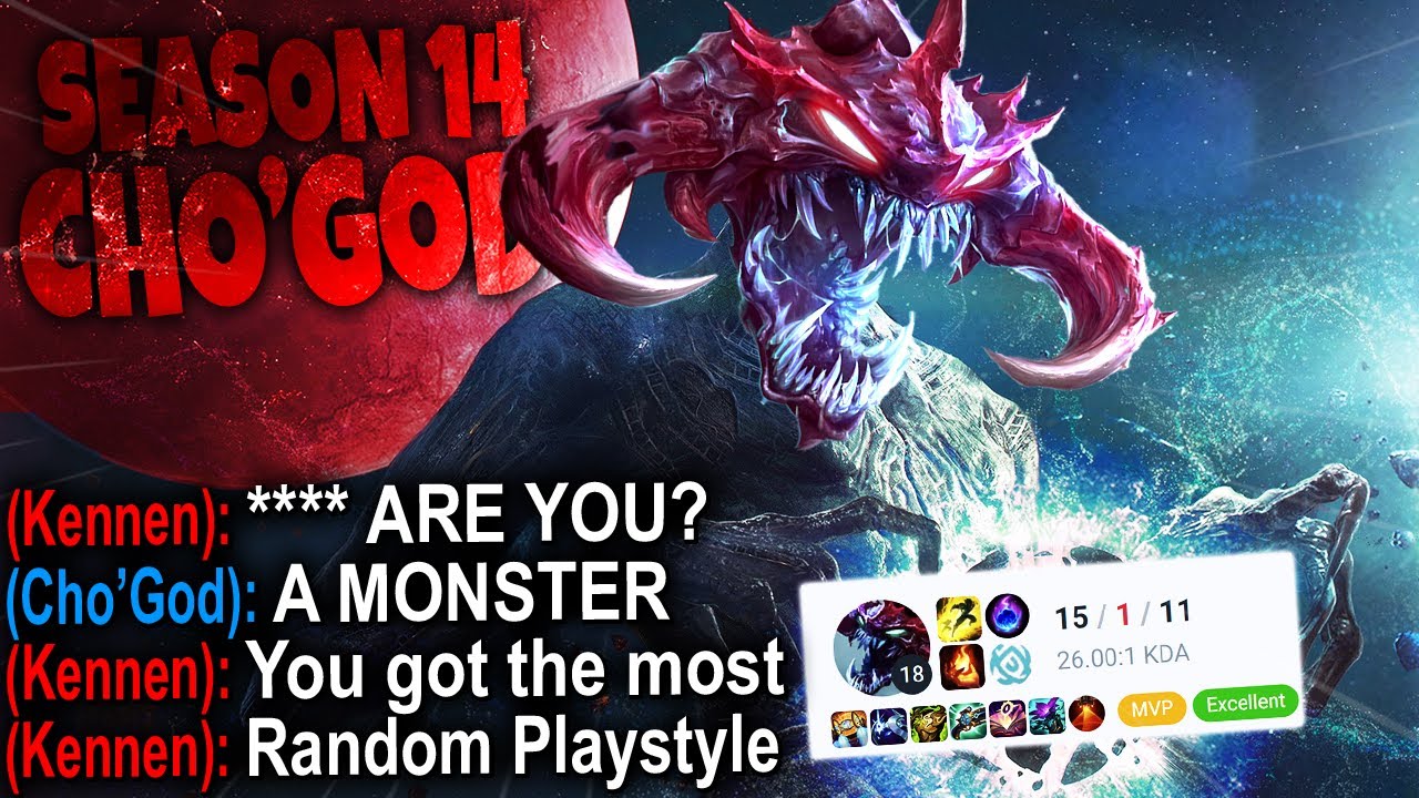 Kennen wondering how My Cho'Gath Build is a TOP LANE SEASON 14 MONSTER | LoL ChoGath s14 Gameplay