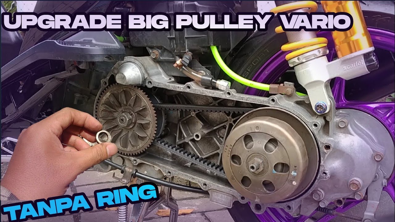 PASANG BIG PULLEY VARIO DI BEAT KARBU TANPA RING!!! | AMAN BUAT HARIAN | Eps.17