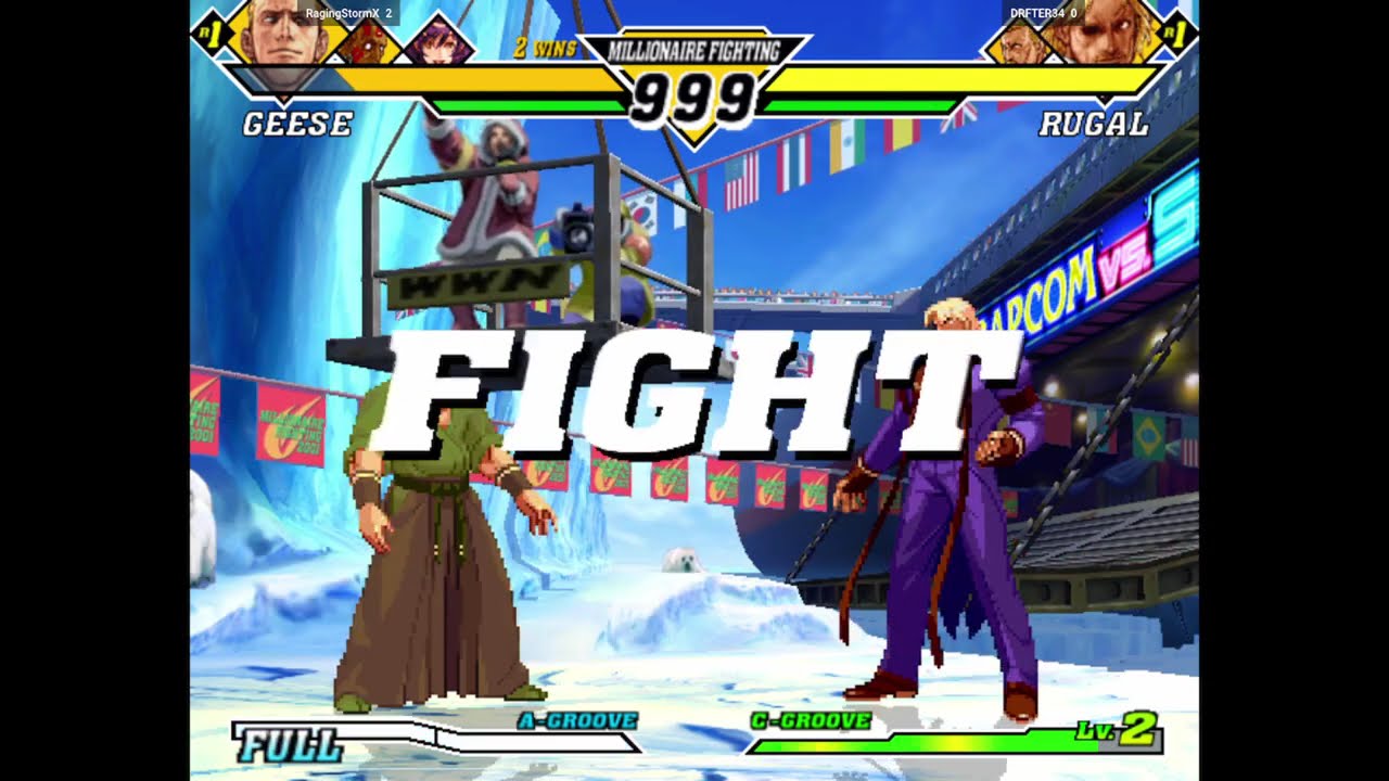 CVS2 | RagingStormX VS DRFTER34 | 🇺🇸🇺🇸 Fightcade 2 Capcom Vs. SNK 2 2001 #fightcade2 #fightcade