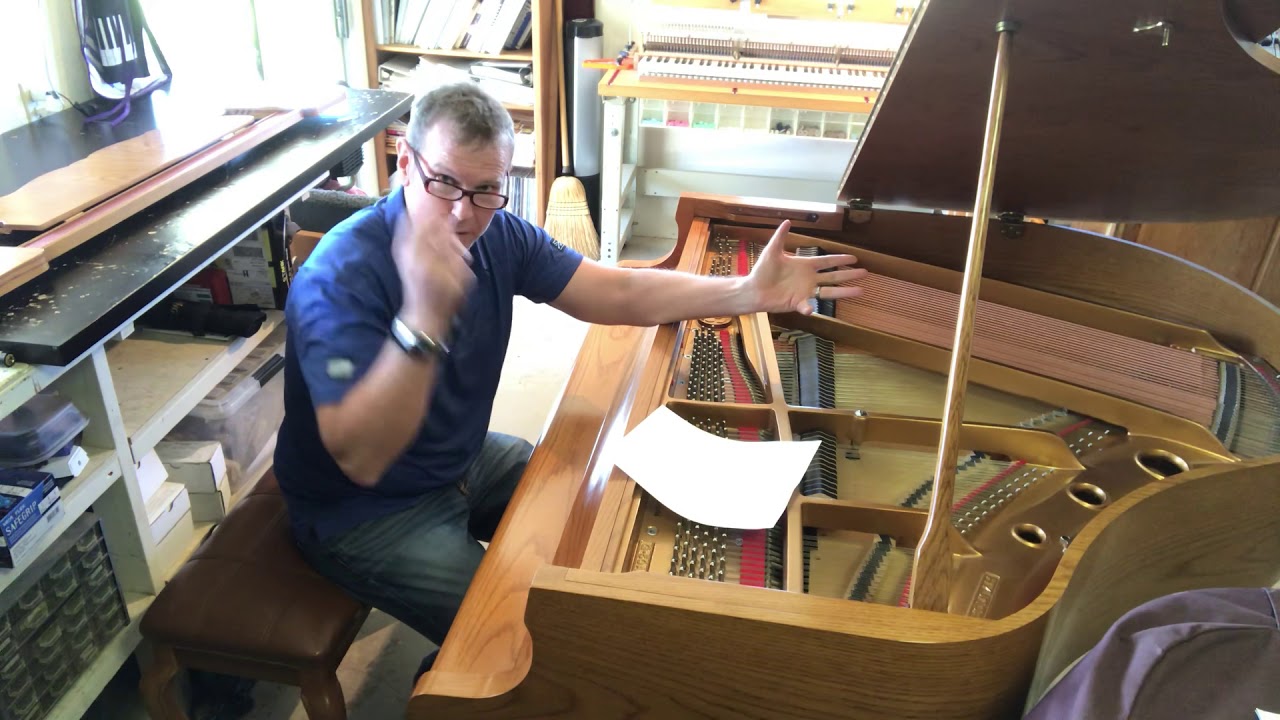 Using your senses to look at a used piano