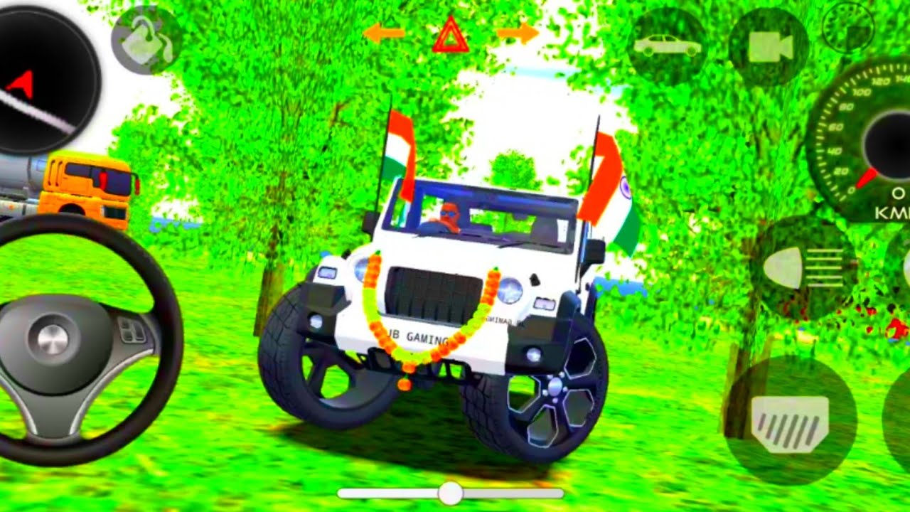 Modified Mahindra Thar😈Games:Indian White Thar (Thar Wala Games) Car Game AndroidGame Part24