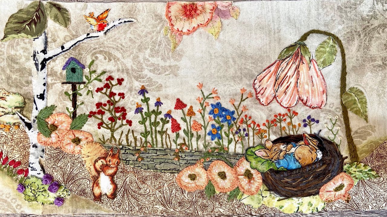 #roxysjournalogstitchery Vol 3, Flower Garden & Bird House