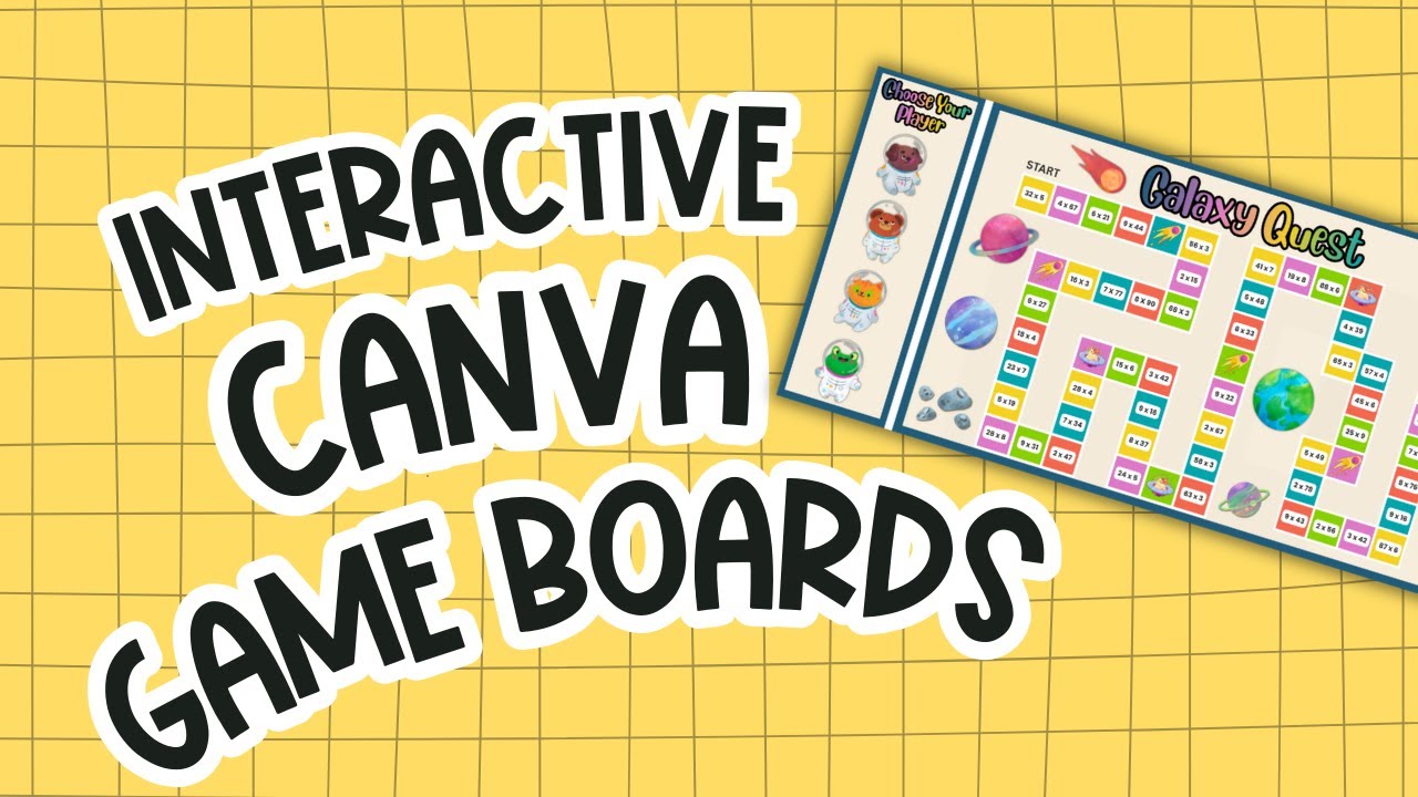 Создайте собственную интерактивную игровую доску в Canva для использования в классе для учителей ...