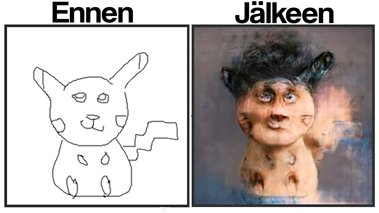 Pelataan Pix2Pix | ENNEN JA JÄLKEEN