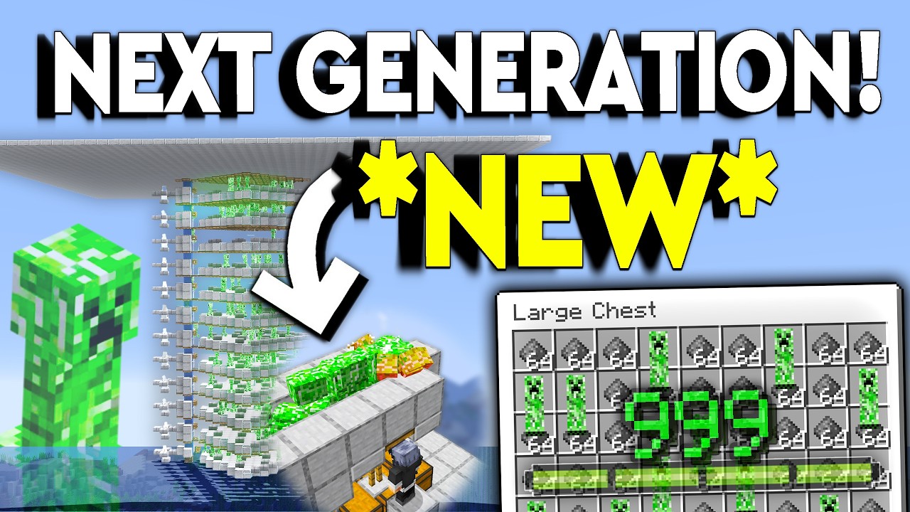 *NEW* BEST CREEPER FARM EVER in Minecraft Tutorial 1.21!