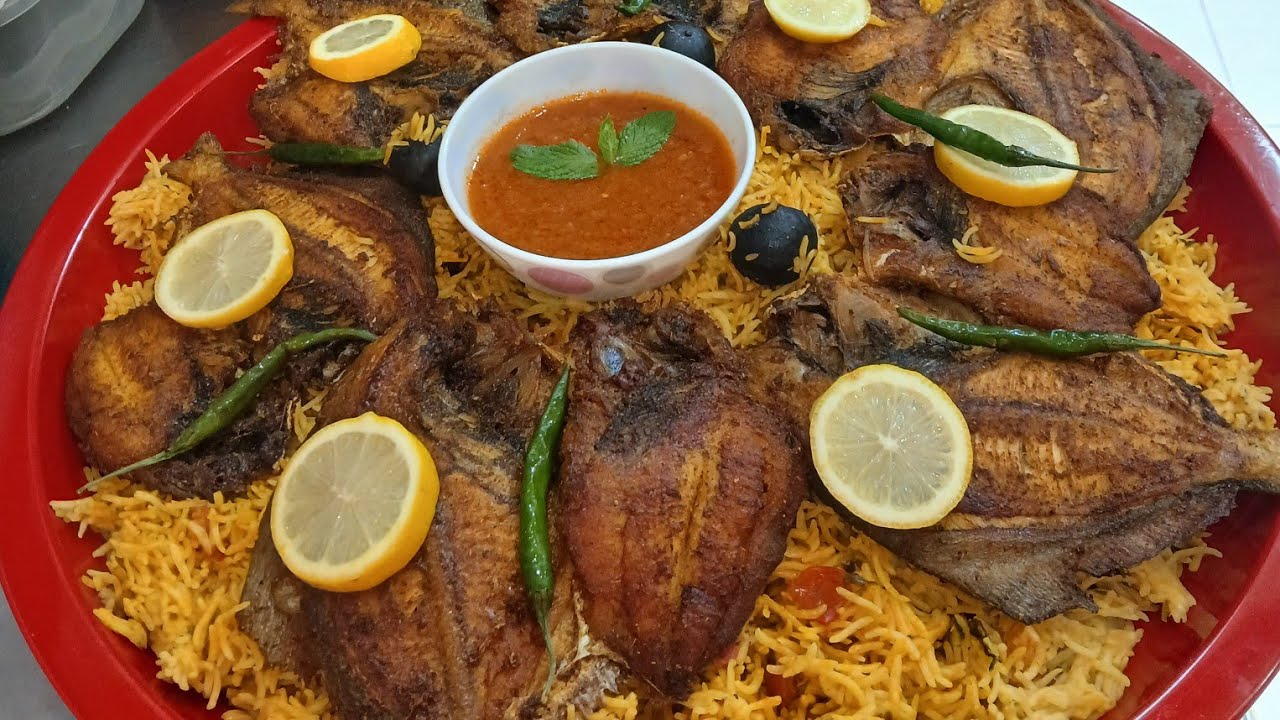 MUTABBAQ ZUBAIDI | POMPRET FISH WITH RICE KUWAITI STYLE