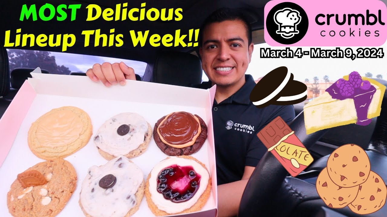 NEW Crumbl Cookies Review: Oreo Milkshake, Biscoff, Blueberry Cheesecake, Caramel Cake, Brownie 2024