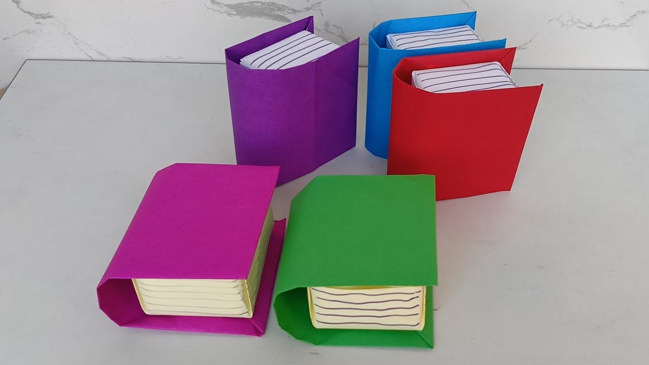 How to Make Paper Desk Organizer | Origami Paper Book Box | DIY Paper Craft | Kids Craft | Book, Box