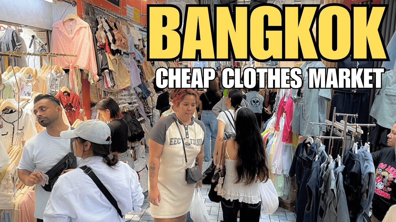 Bangkok Cheap Clothes Shopping Market Vlog 2025