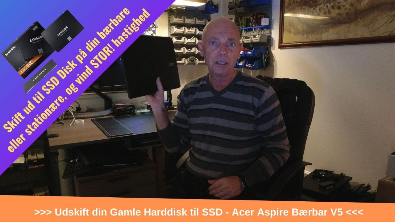 udskift din gamle Harddisk til SSD disk, og vind 4-5 X Hastighed på din gamle maskine !
