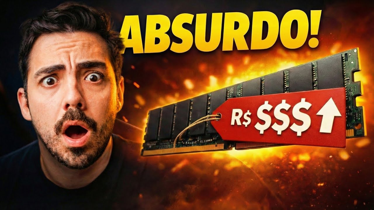 Por que a memória RAM ficou TÃO CARA de repente em 2026?