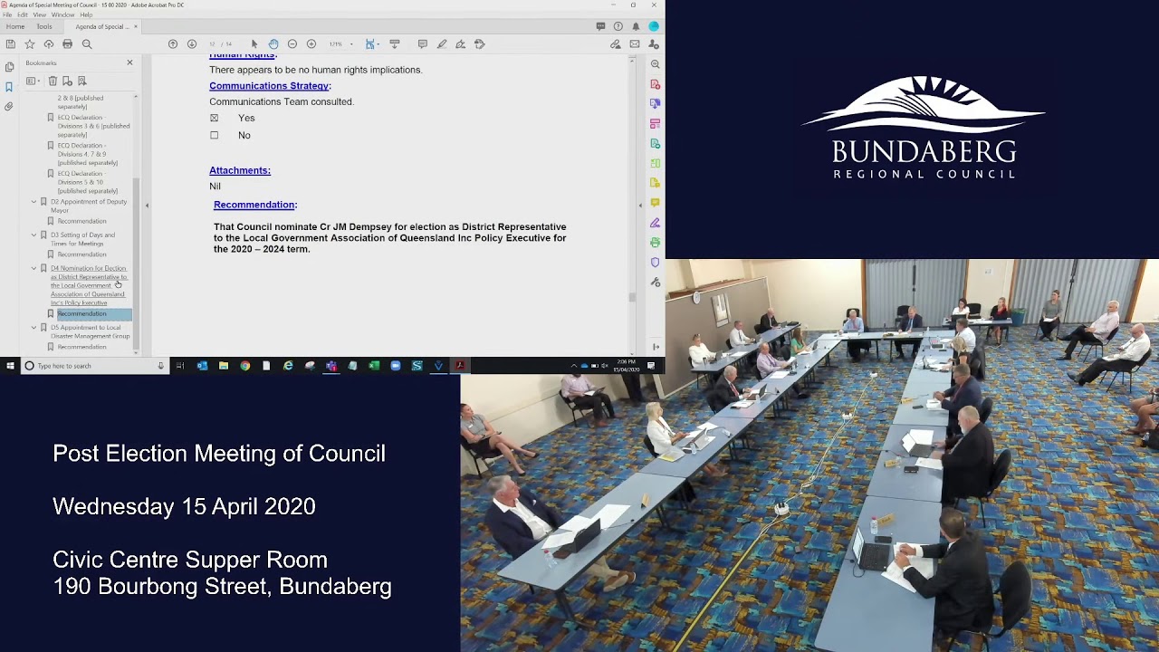 Council Meeting - 15 April 2020