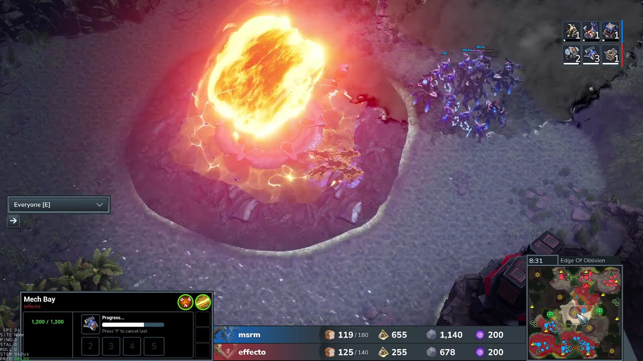 msrm (Inf) vs effecto (Van) - Stormgate - Ladder