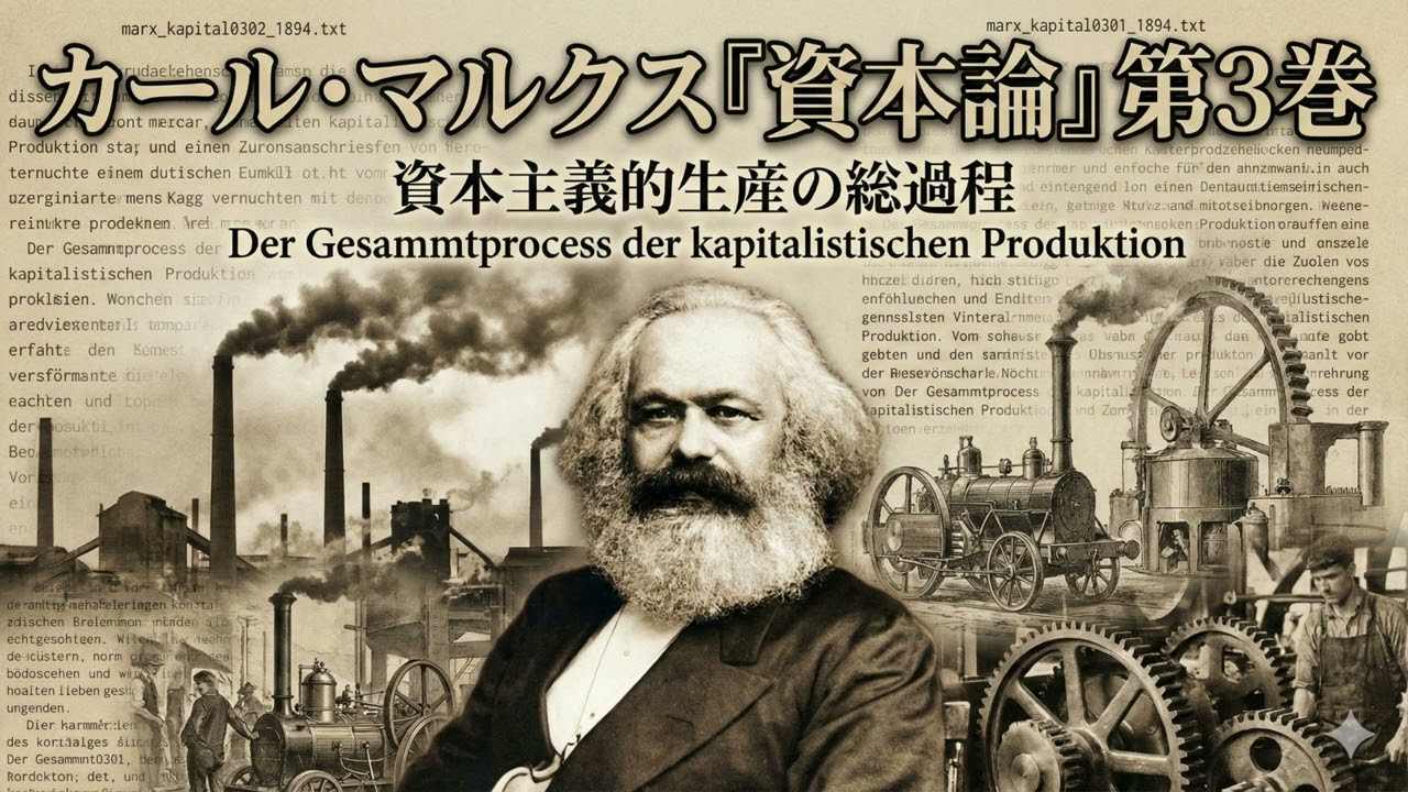 カール・マルクス『資本論』第3巻「資本主義的生産の総過程」