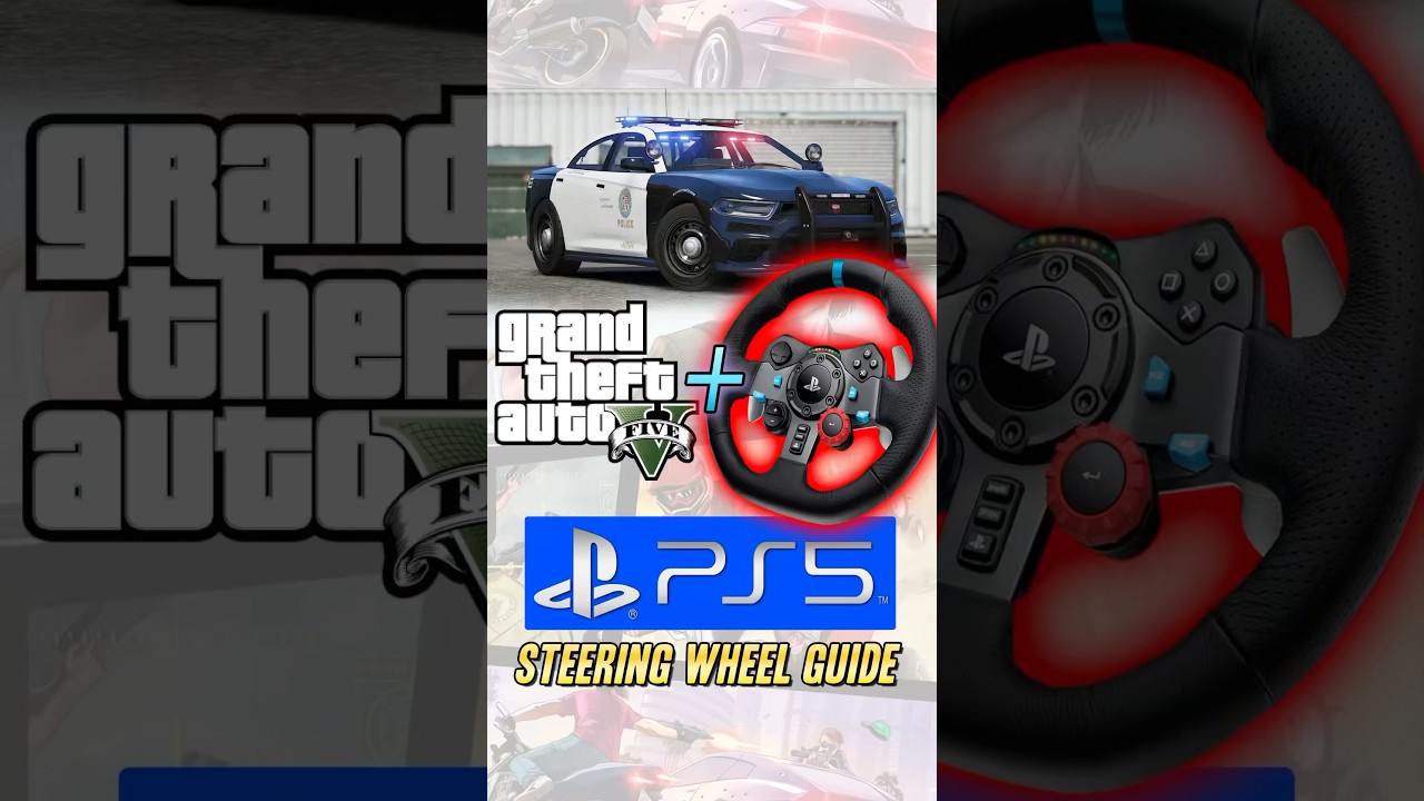 How to use a steering wheel GTA 5 PS5 - Full Tutorial 2025