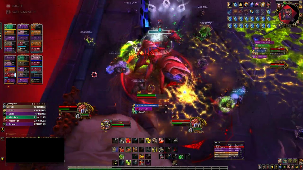 Shett - Heroic Hive Mind (30 Tanks) 474 Protection Warrior - WoW BFA 8.3 Heroic Ny'alotha