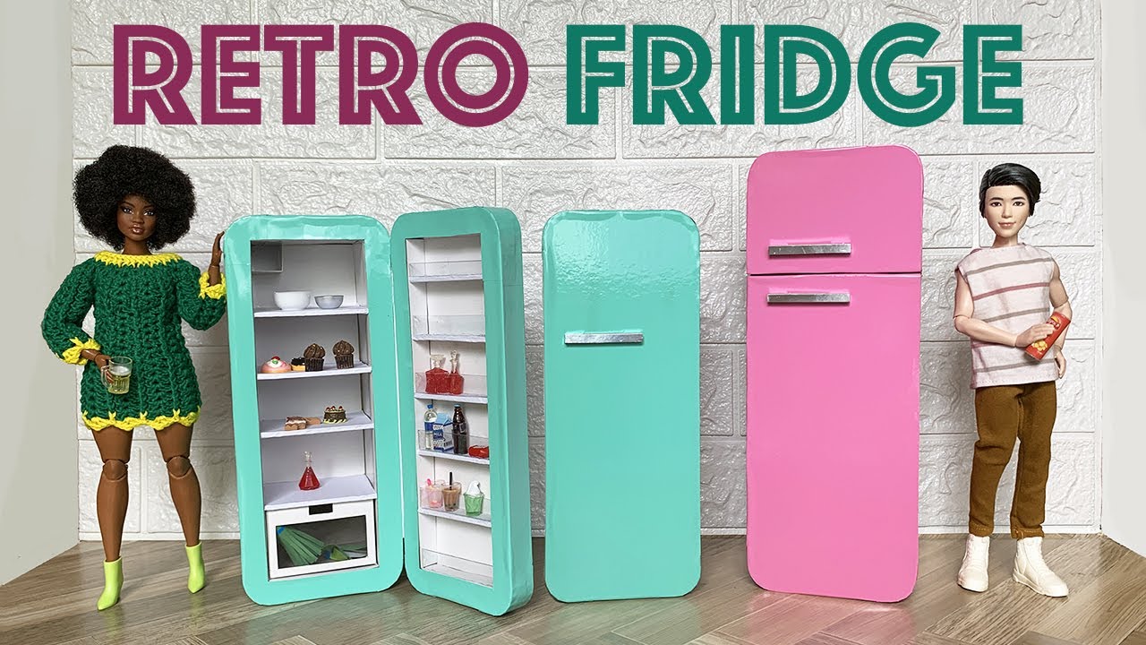 DIY Barbie Retro Fridge