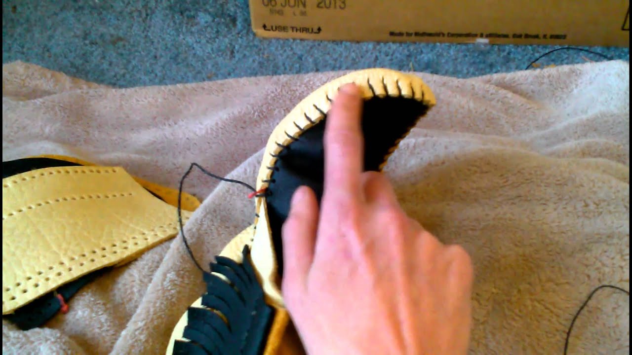 Making Moccasins! (video #73 of 2014)