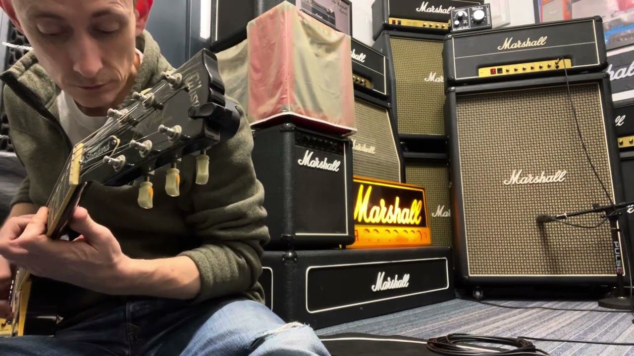 Marshall 1978 JMP Lead Master Volume 100w Head Model #2203 Serial SL/A 03788K thru JMP 2x15 Bass Cab