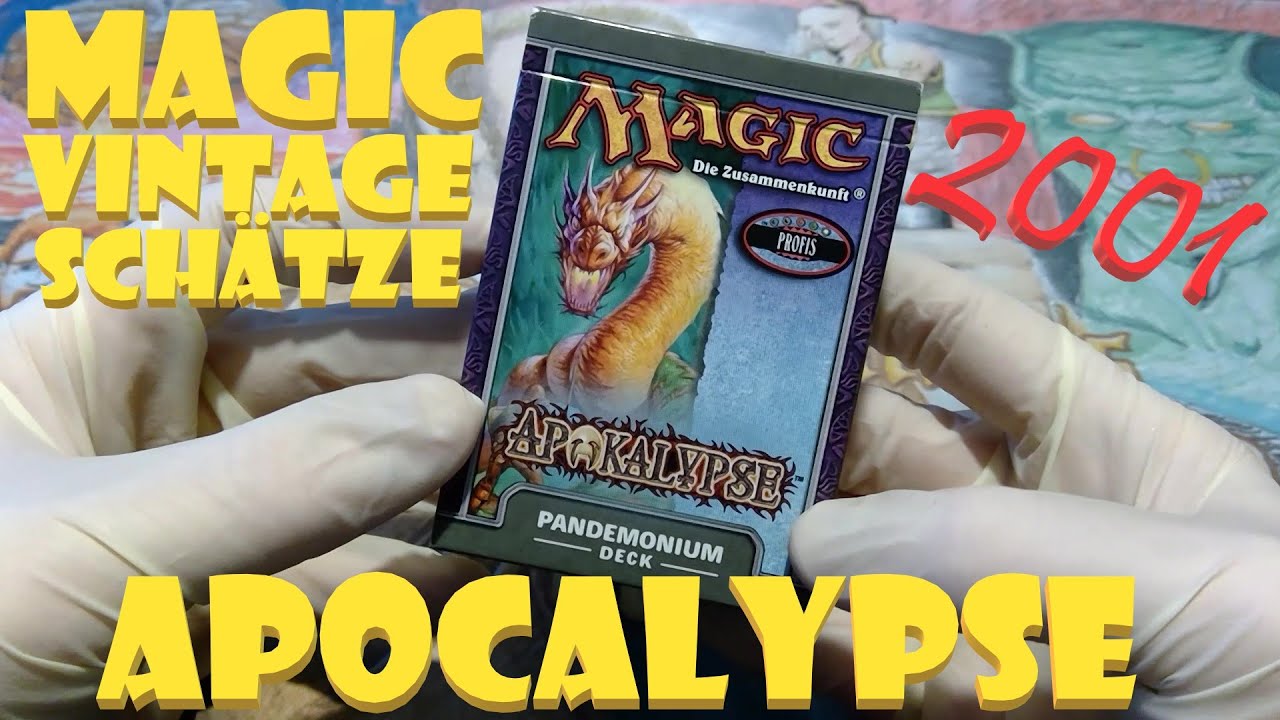 Magic Vintage Schätze 219: APOCALYPSE (2001) Theme Deck PANDEMONIUM Magic the Gathering MtG