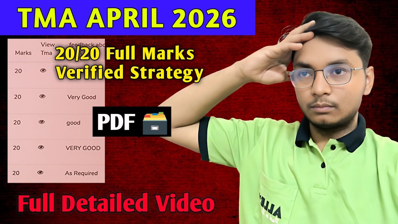 NIOS Class 12 TMA April 2026 Strategy | 100% Verified Full Marks Guide