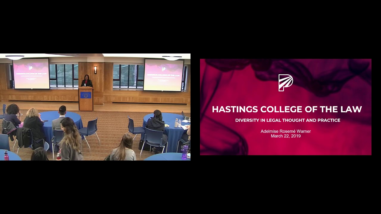 Adelmise Rosem&eacute; Warner &lsquo;01 on &ldquo;Diversity in Legal Thought & Practice&rdquo;