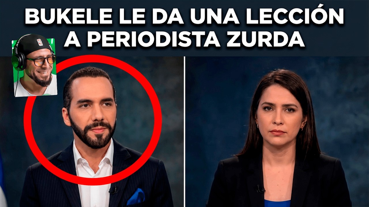 BUKELE LE DA UNA LECCIÓN A PERIODISTA ZURDA