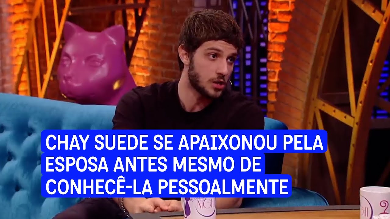 Chay Suede se apaixonou pela esposa ao vê-la pela televisão