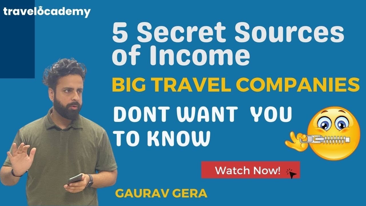 5 secret sources of income for IATA/NON IATA travel agencies | Gaurav Gera  @Travelocademy#amadeus