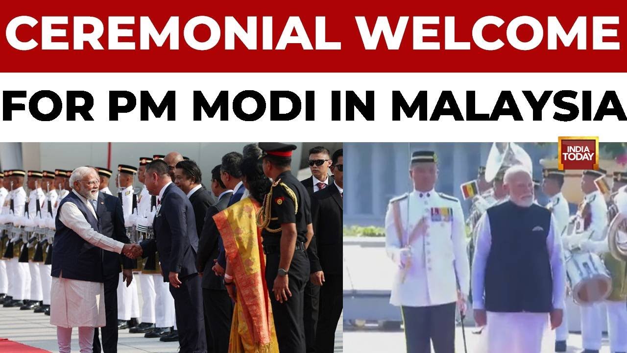 PM Modi Receives Ceremonial Welcome In Kuala Lumpur On Second Day Of Malaysia Visit | India Today