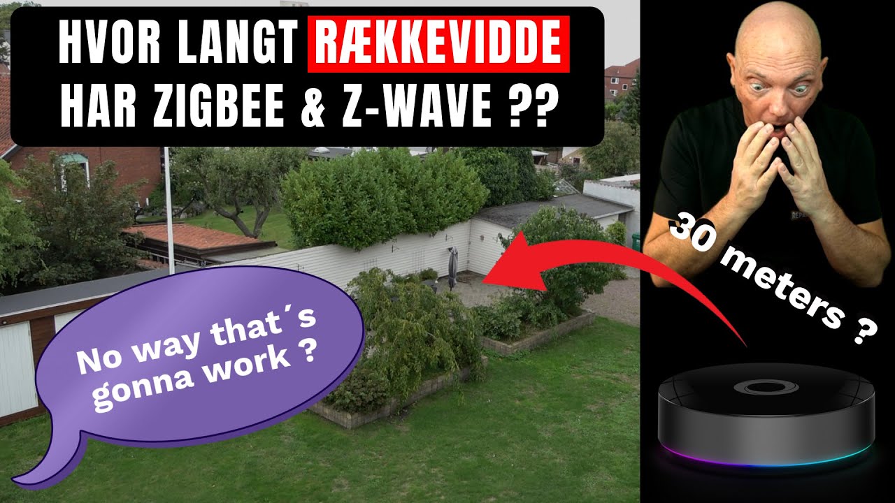 Zigbee & Z-wave Rækkevidde Test med Homey 2023 i Kastrup