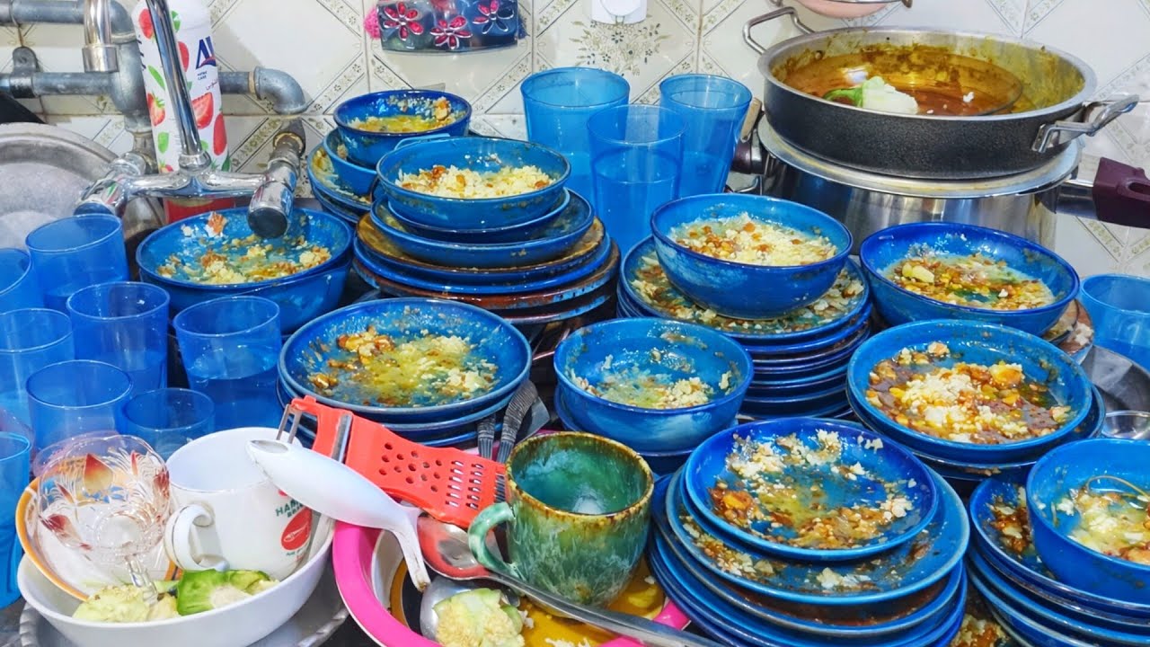 ASMR Dishwashing 🌙 || Slow Night Cleanup Pure No Talking