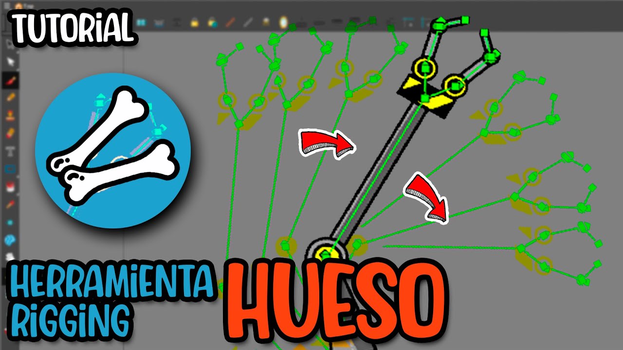 TUTORIAL | Como crear animación con articulaciones? Usar RIGGING HUESO? | TOON BOOM HARMONY ESPAÑOL