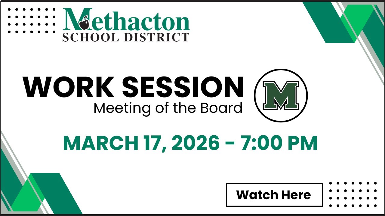 March 17, 2026, 7:00 PM - Work Session of the Board