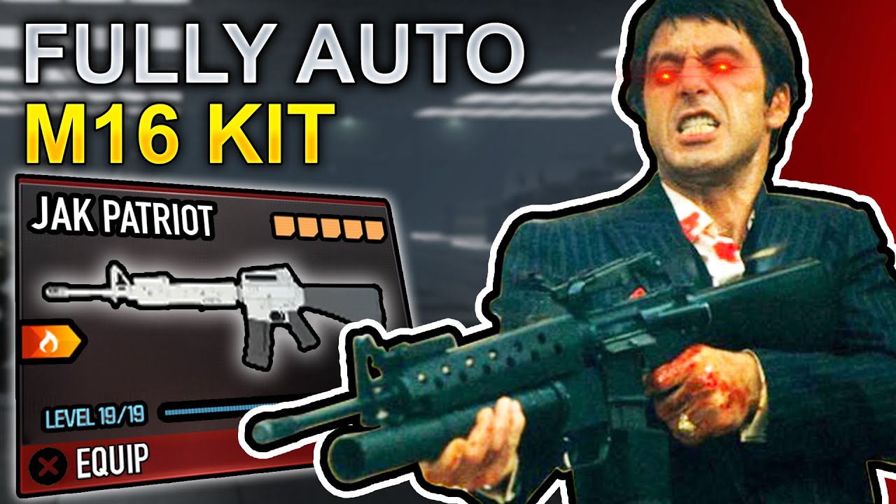 Полностью автоматическая сборка M16 SCARFACE злит лобби Modern Warfare 3