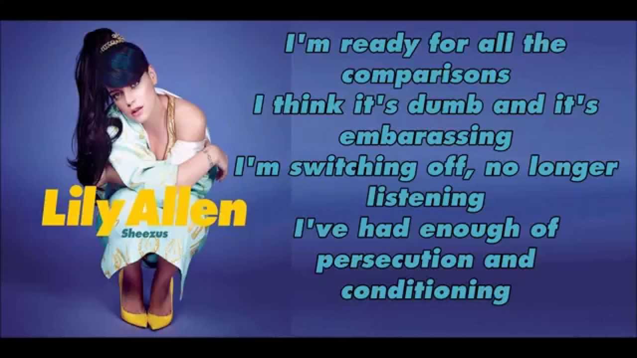Lily Allen-Sheezus Lyrics