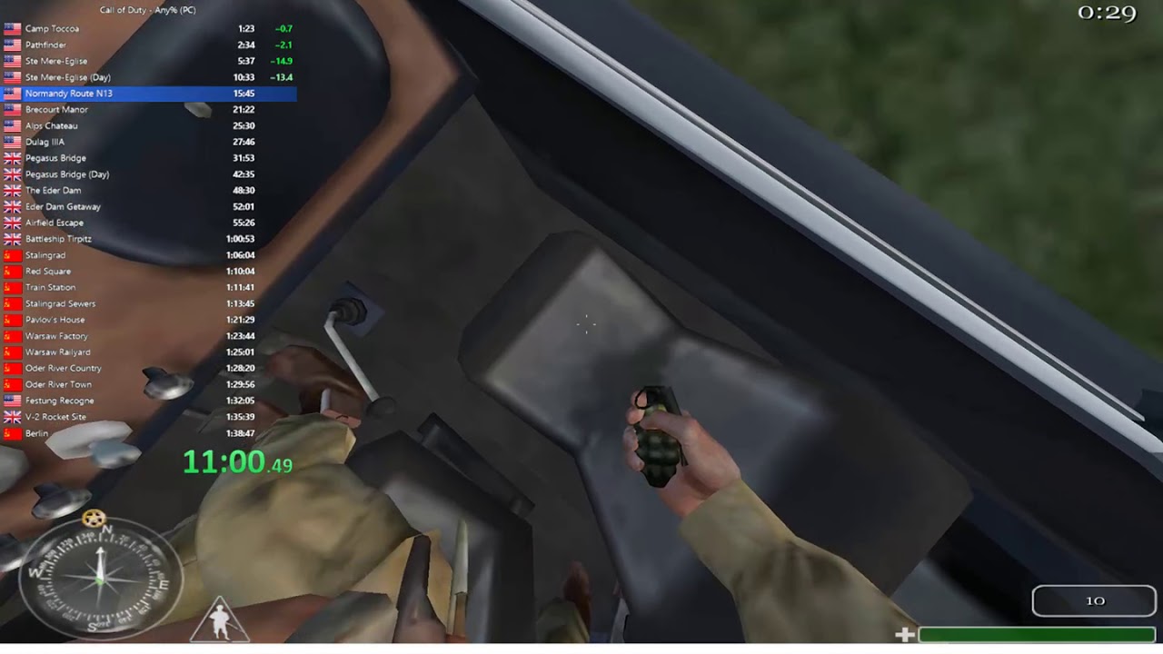 Call of Duty 1 done in 1:37:49 (Without Loads)