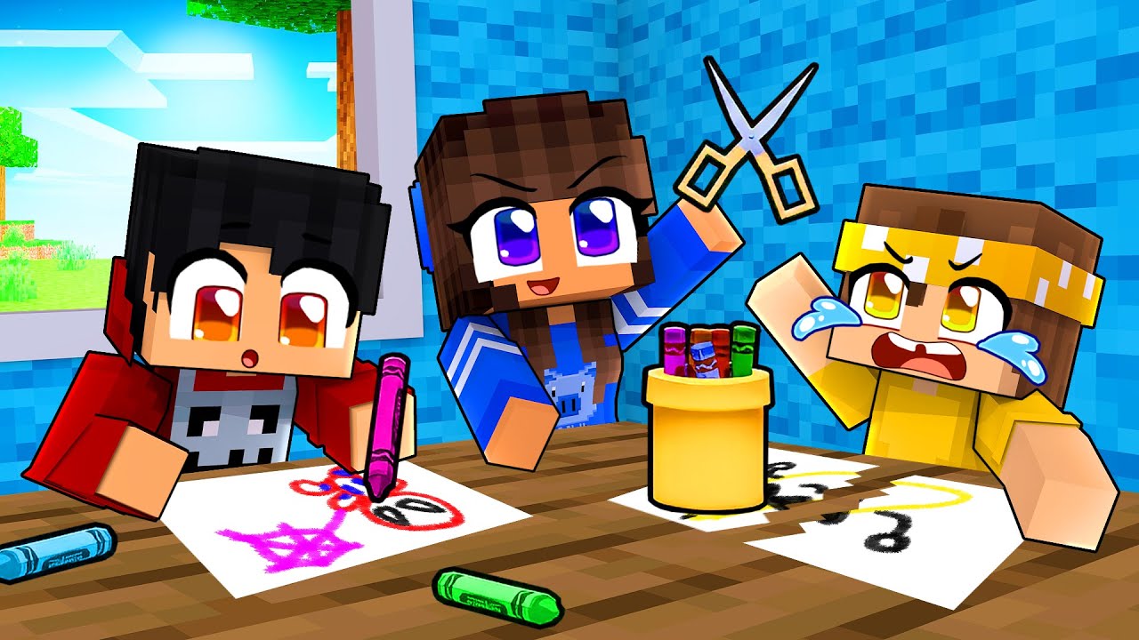 Meu PRIMEIRO DIA na CRECHE ESCOLAR do Minecraft