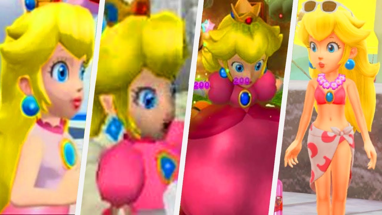 Evolution of Princess Peach in Super Mario 3D Games (1996 - 2017)