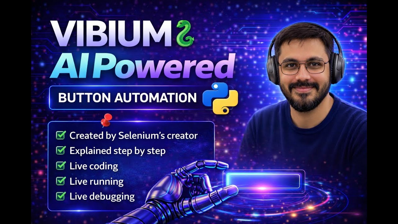 Vibium AI Tutorial 🐍 Button Automation Explained (Python)