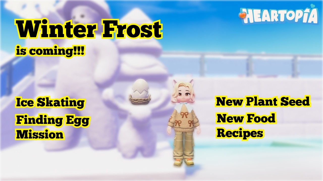 Play #11 | Heartopia 1st Week Winter Frost  – Cozy Calm Gameplay, No Talking