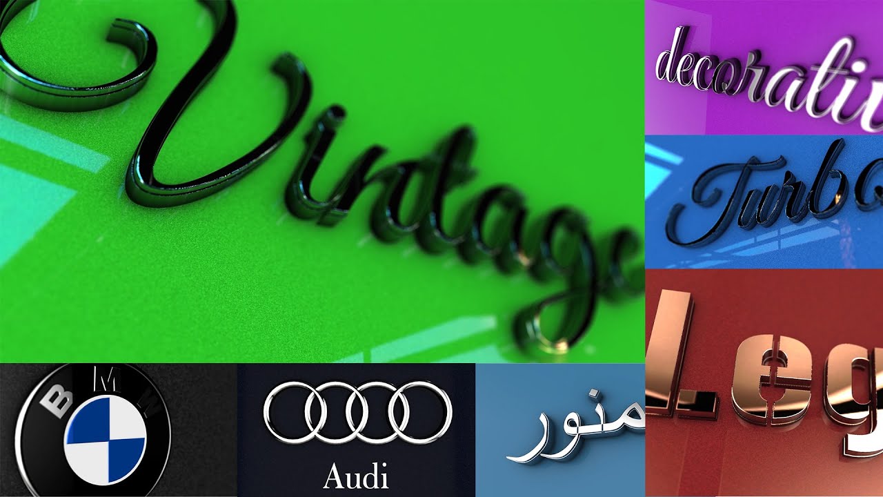 Attractive 3D Classy chrome glossy Logo Animation| AR Presents