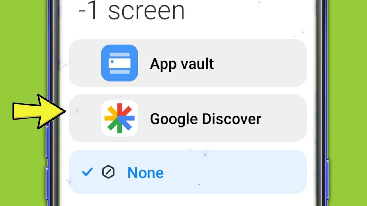 App Vault & Google Discover Setting  -1 Screen Redmi Note 11 Pro
