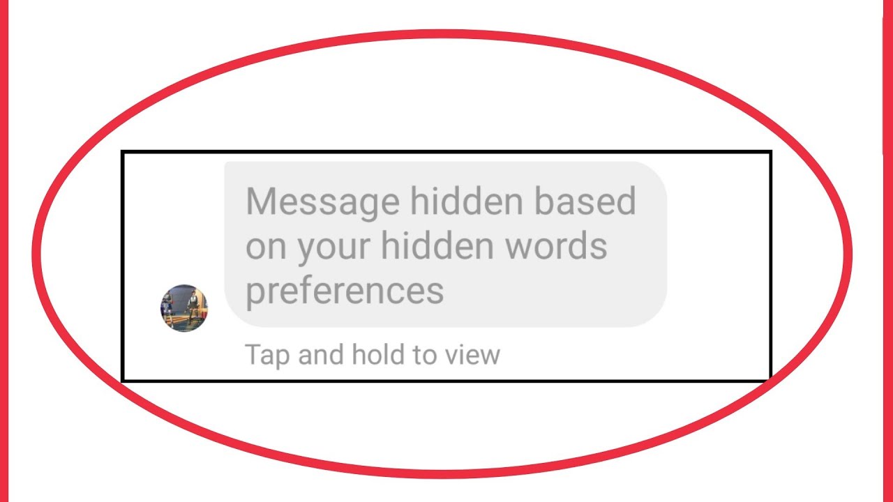 Instagram Fix Message hidden based on your hidden words preference Problem in Instagram messages
