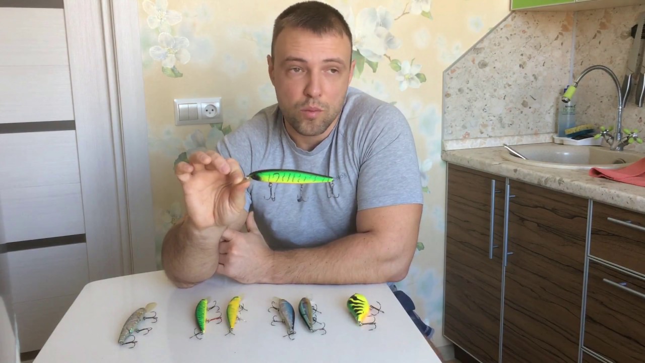 Самые уловистые воблеры на глубинах от 1,5 до 4 метров!Воблер TsuYoki DRAGA MR 130SP и др!