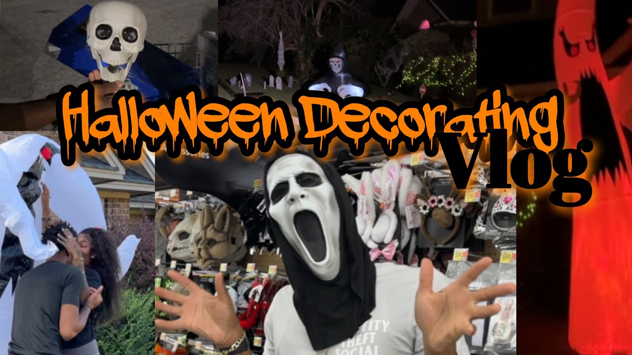 VLOG : HALLOWEEN DECORATING 🎃 !!  Family 🫶🏽 | Shopping 💳